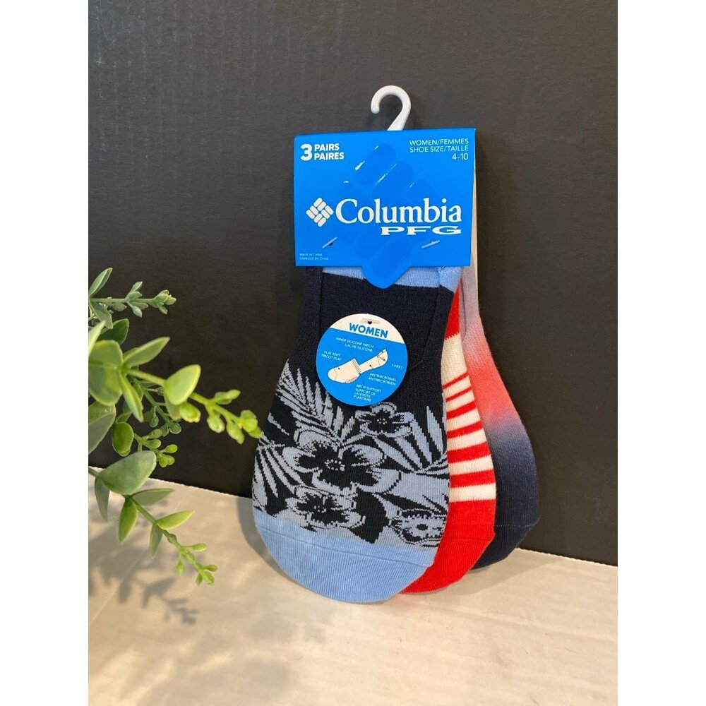Columbia PFG Womens Sock Liners-3 New In Packaging